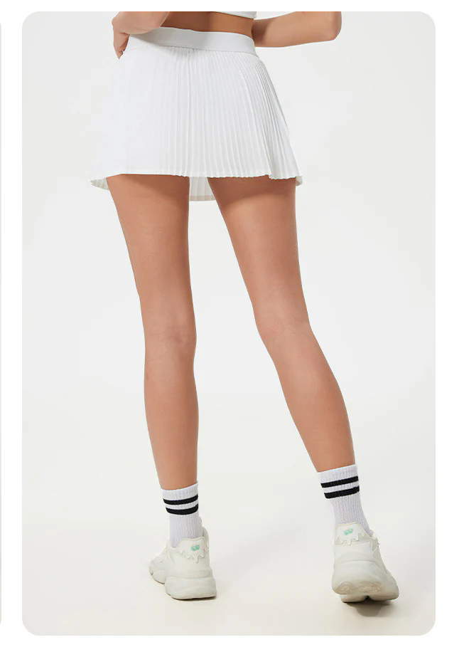 Women Pleated Tennis Skirt with Underneath High Waisted Athletic Skorts