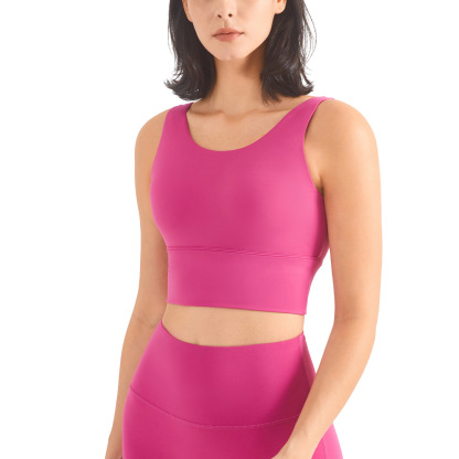 7 Colors 2024 Naked-feel Tank Great Quality Fabric Slim Fit Sport Shirt Women Short Sleeve Tank Tops