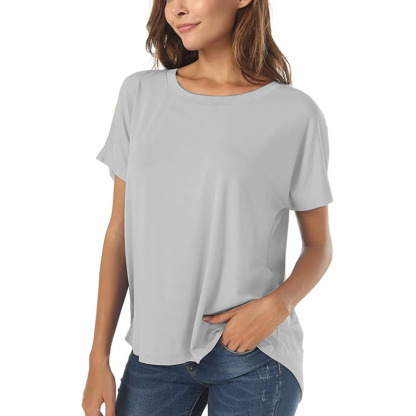 New Womens Basic Casual Summer Tops