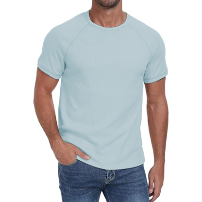 Short Sleeve Crew Neck Plain Novelty T Shirt for Mens