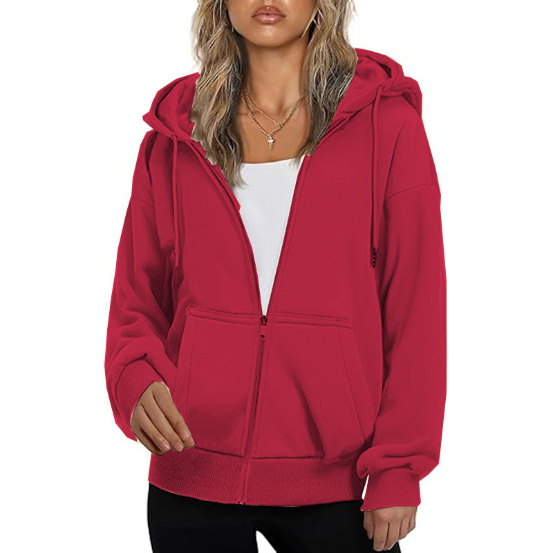Hoodie for Women Full Zip Slim Fit Lightweight