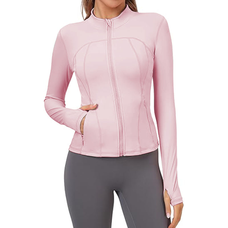 Women Lightweight Workout Jacket Fit Full Zip Athletic
