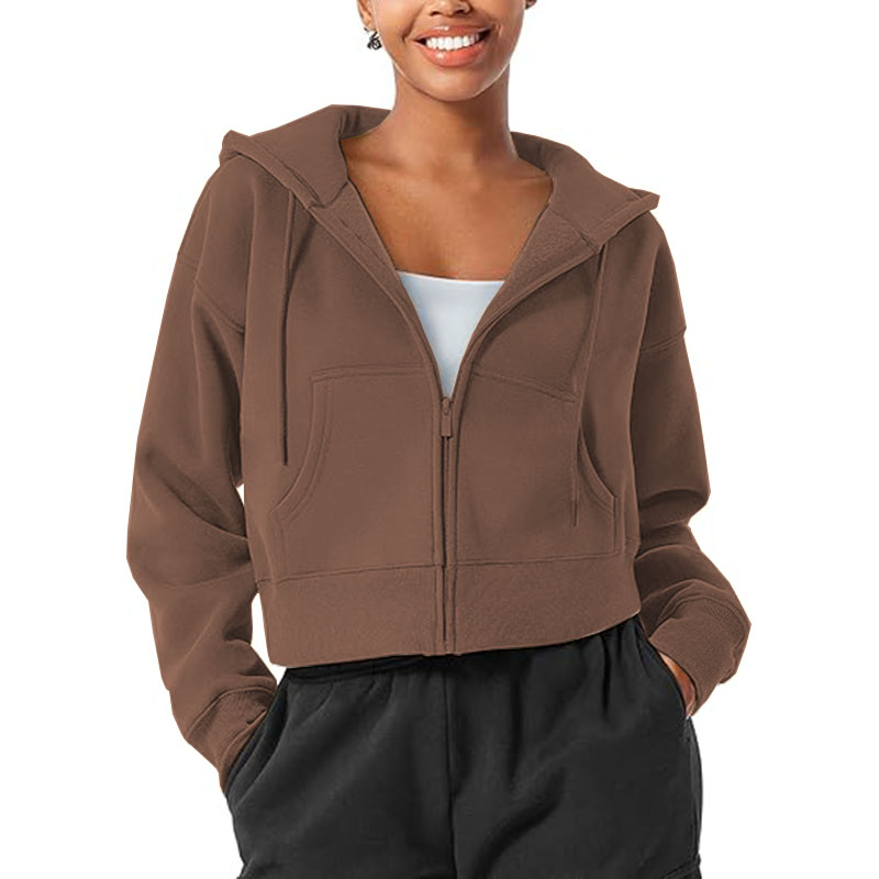 2025 Women's Zip Up Hoodies Casual Long Sleeve Hooded