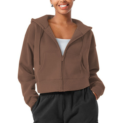 2025 Women's Zip Up Hoodies Casual Long Sleeve Hooded