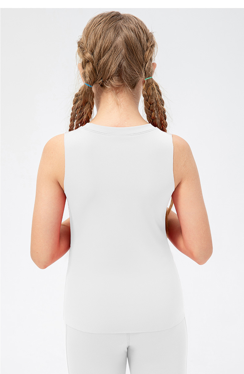 Girls Kid Cute Quick Dry Breathable Stretch Vest Kids Tank Top Children Yoga Sports Dance Tank Top Sleeveless Shirts