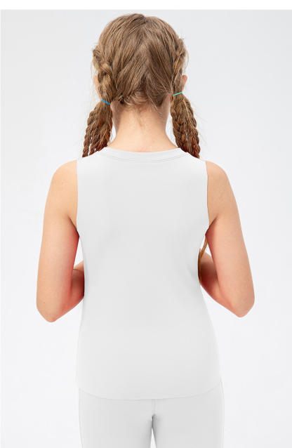 Girls Kid Cute Quick Dry Breathable Stretch Vest Kids Tank Top Children Yoga Sports Dance Tank Top Sleeveless Shirts