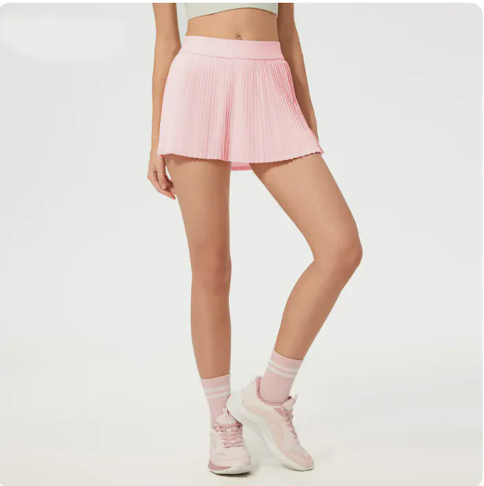 Women Pleated Tennis Skirt with Underneath High Waisted Athletic Skorts