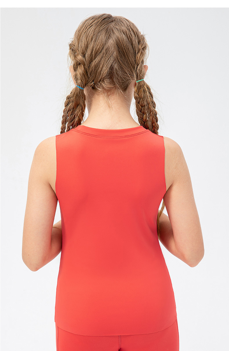 Girls Kid Cute Quick Dry Breathable Stretch Vest Kids Tank Top Children Yoga Sports Dance Tank Top Sleeveless Shirts