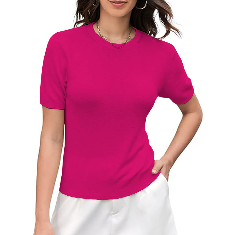 Women Short Sleeve Workout Shirt Breathable Yoga T-Shirt 