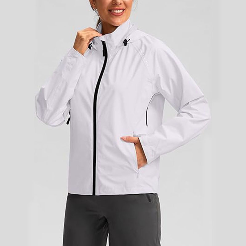 Women Basic Lightweight Long Sleeve Sweatshirt Solid Color Jacket With Pockets