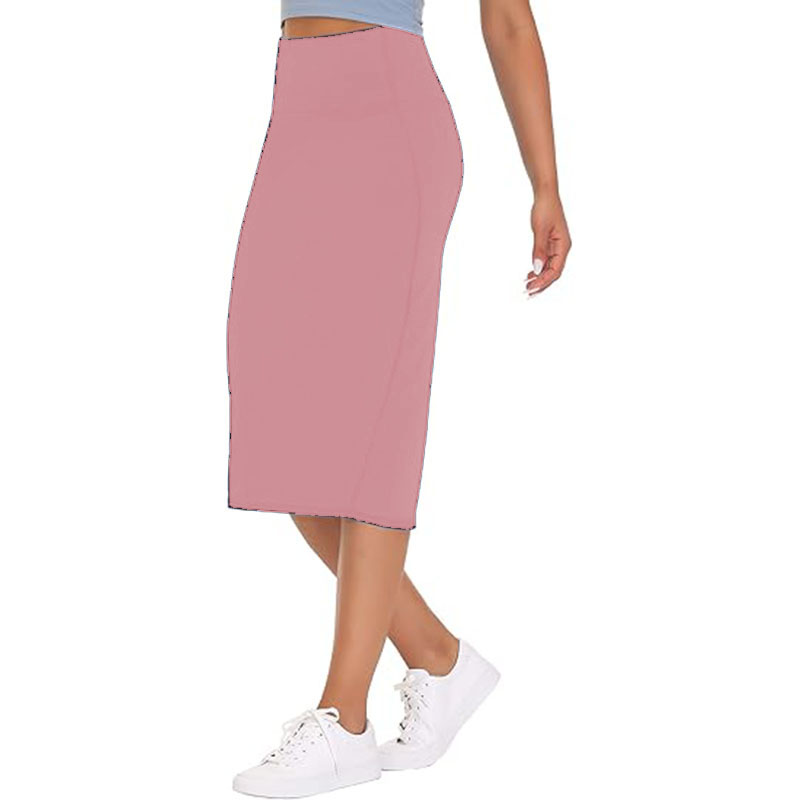 2025 Womens High Elastic Waist Pleated Chiffon Skirt