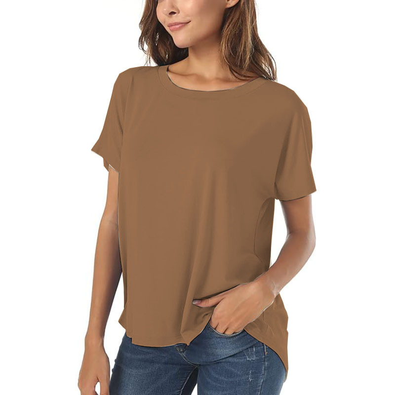 New Womens Basic Casual Summer Tops