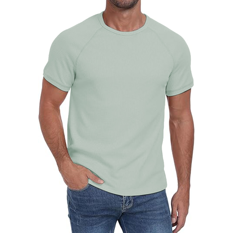 Short Sleeve Crew Neck Plain Novelty T Shirt for Mens