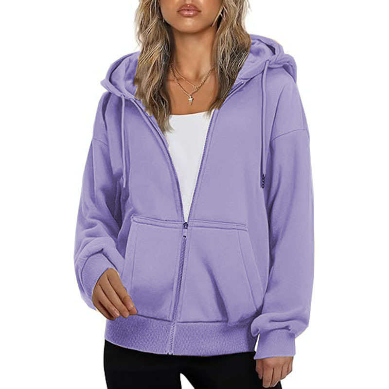 Hoodie for Women Full Zip Slim Fit Lightweight