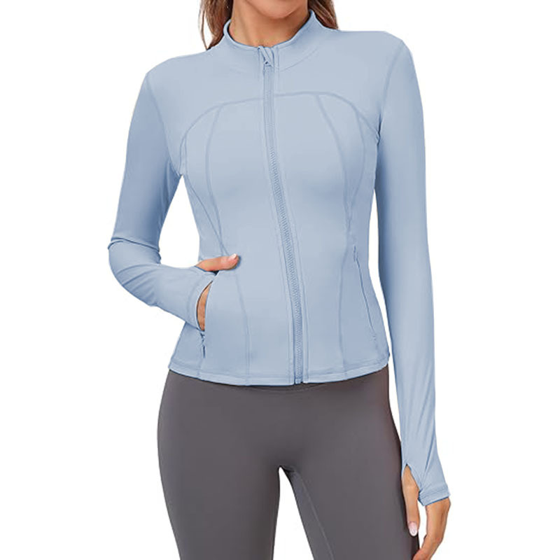 Women Lightweight Workout Jacket Fit Full Zip Athletic