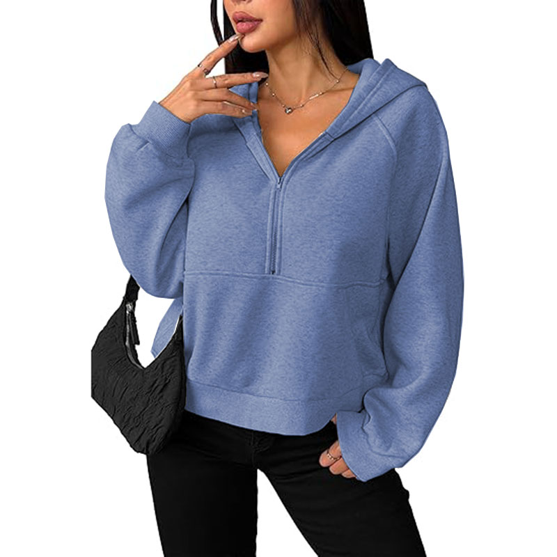 Women Zip Up Fleece Jacket Coat