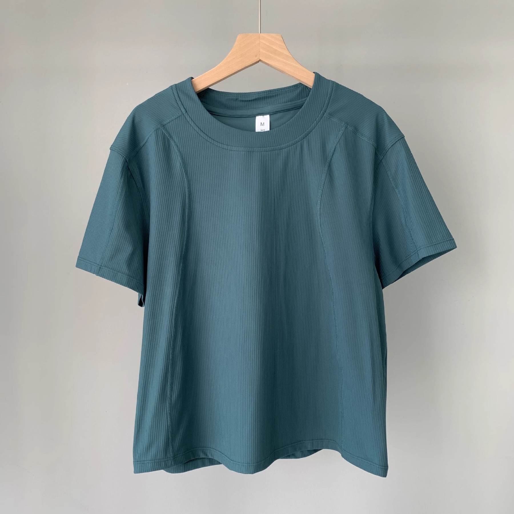 Women Basic Crewneck Raglan Short Sleeve