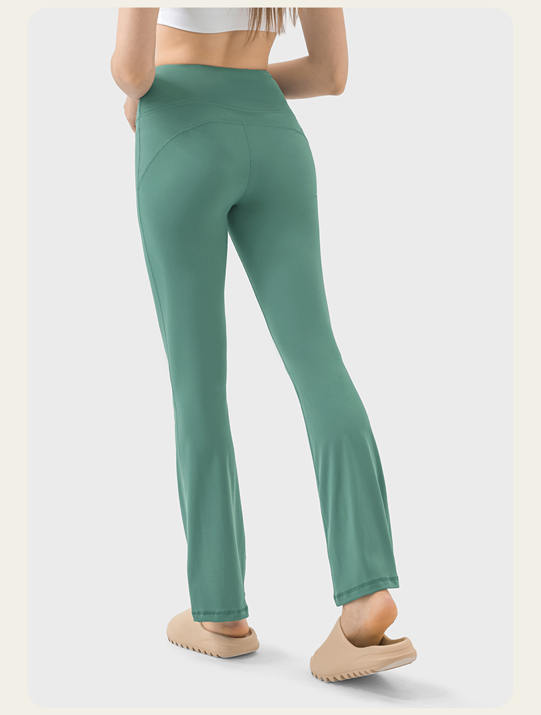 4 Colors NWT Women Wide Cut Pants Fitness Women Loose High Waist Legging 4-Way Stretch Leggings Lady Stretchy Pants