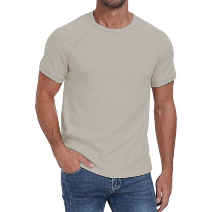 Short Sleeve Crew Neck Plain Novelty T Shirt for Mens