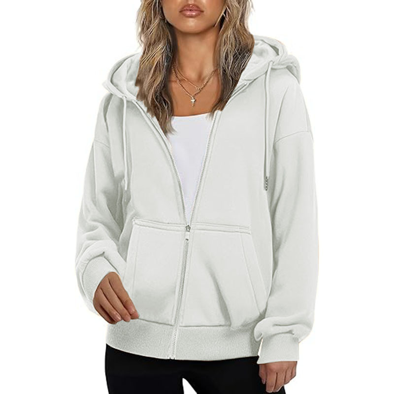 Hoodie for Women Full Zip Slim Fit Lightweight