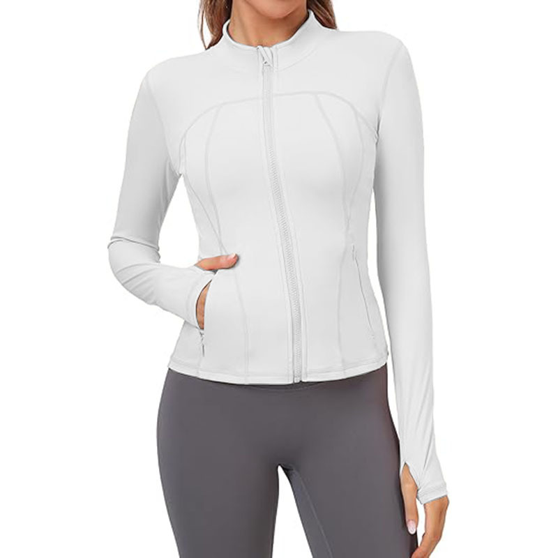 Women Lightweight Workout Jacket Fit Full Zip Athletic