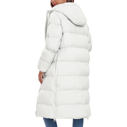 Women's Long Quilted Coat Maxi Length Thickened Puffer Down Jacket
