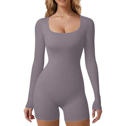 Women Summer Sleeveless Workout Rompers Athletic Jumpsuit