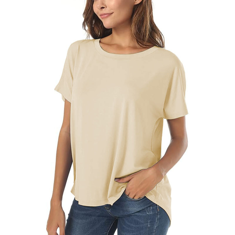 New Womens Basic Casual Summer Tops