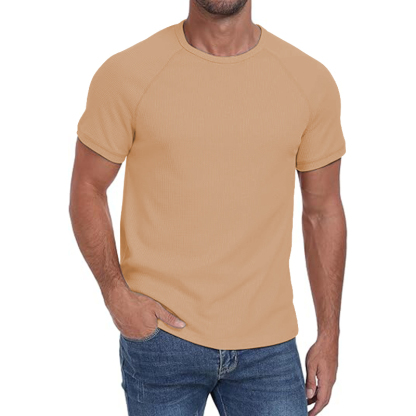 Short Sleeve Crew Neck Plain Novelty T Shirt for Mens
