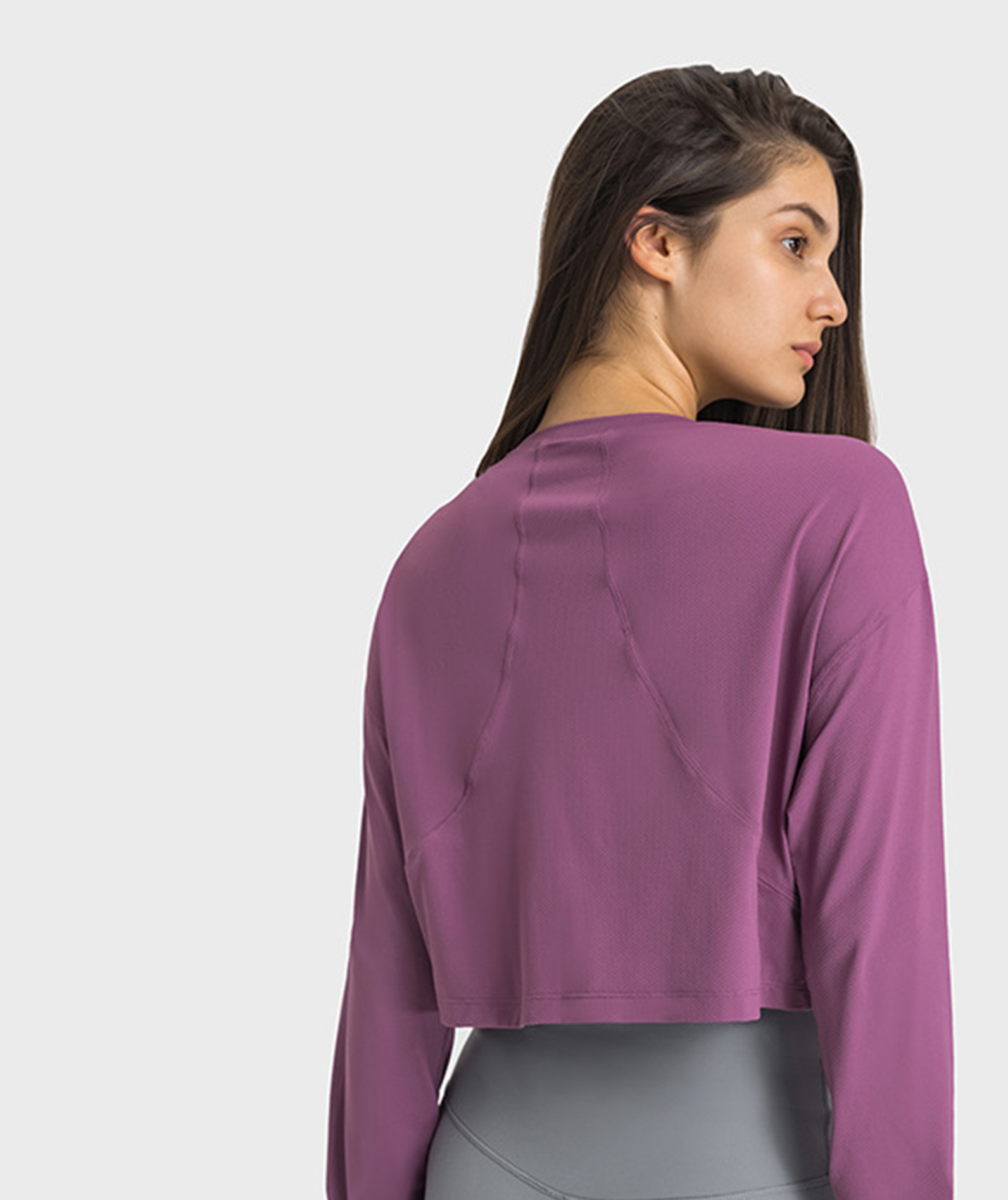 4 Colors NWT 2024 Long Sleeve Sport Tank Women Loose Ribbled Plain Fitness Breathable Tops O-neck Gym Athletic Tank Tops 4-8