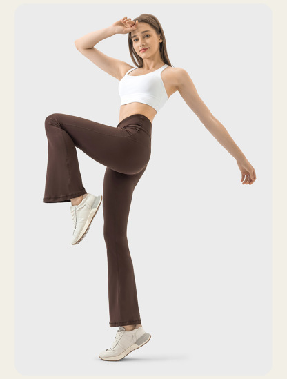 4 Colors NWT Women Wide Cut Pants Fitness Women Loose High Waist Legging 4-Way Stretch Leggings Lady Stretchy Pants