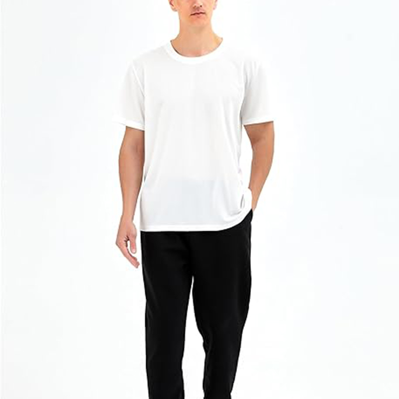 Short Sleeve Crew Neck Plain Novelty T Shirt for Men