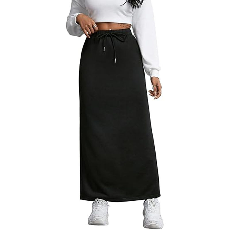 Womens High Elastic Waist Pleated Chiffon Skirt
