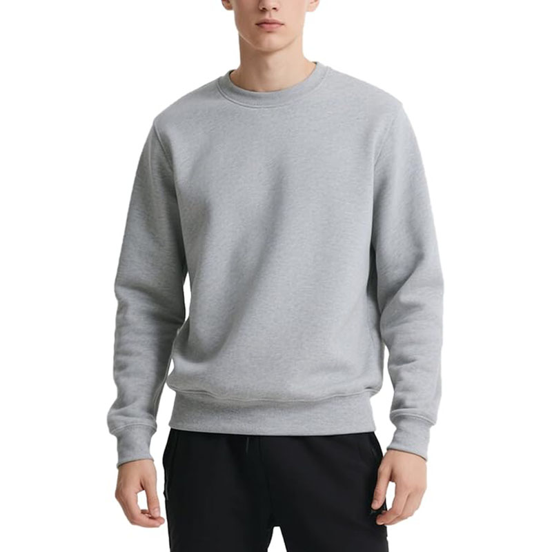 Men Sweater Crewneck Waffle Pullover Sweater
