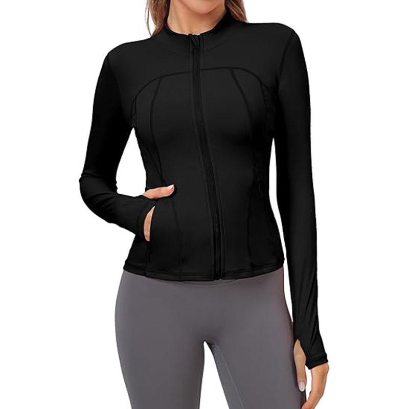 Women Lightweight Workout Jacket Fit Full Zip Athletic