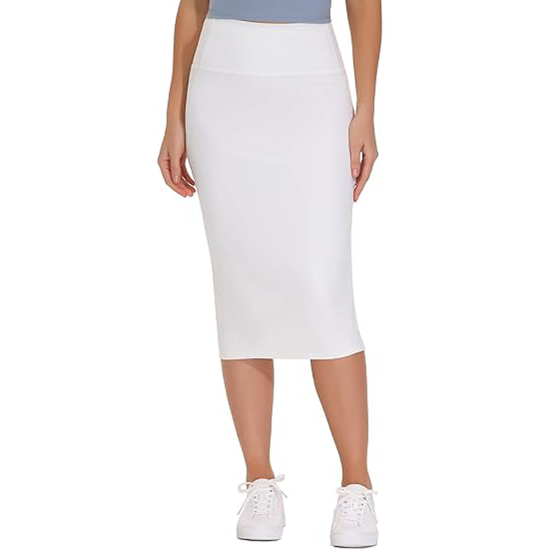 Womens High Elastic Waist Pleated Chiffon Skirt