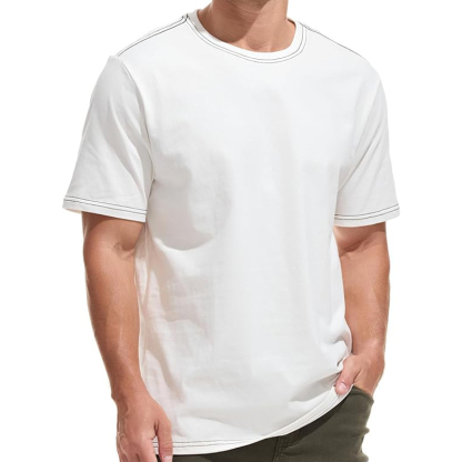 Men's Heavy Weight Crew Neck 100 Cotton T-Shirt