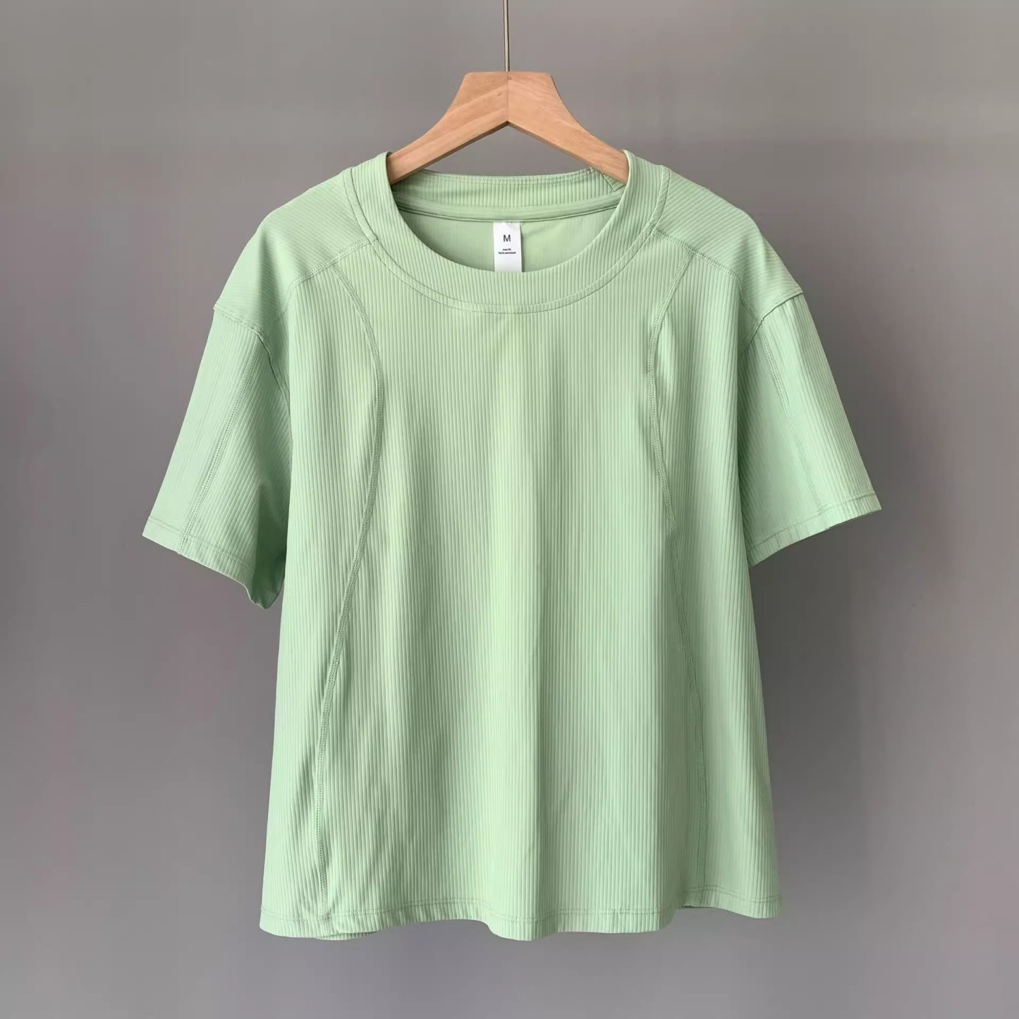 Women Basic Crewneck Raglan Short Sleeve