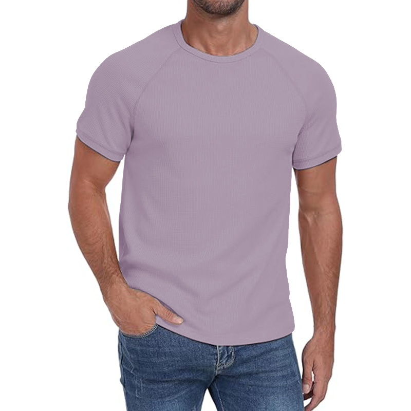 Short Sleeve Crew Neck Plain Novelty T Shirt for Mens