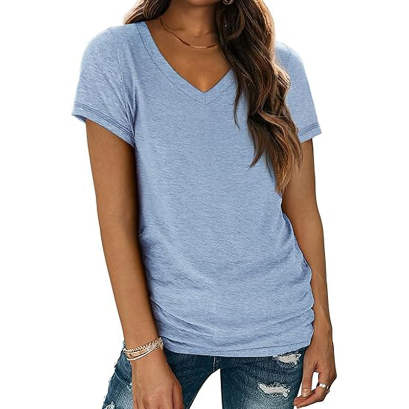 Short Sleeve Shirts for Women Casual Soft  Basic Tee Tops 