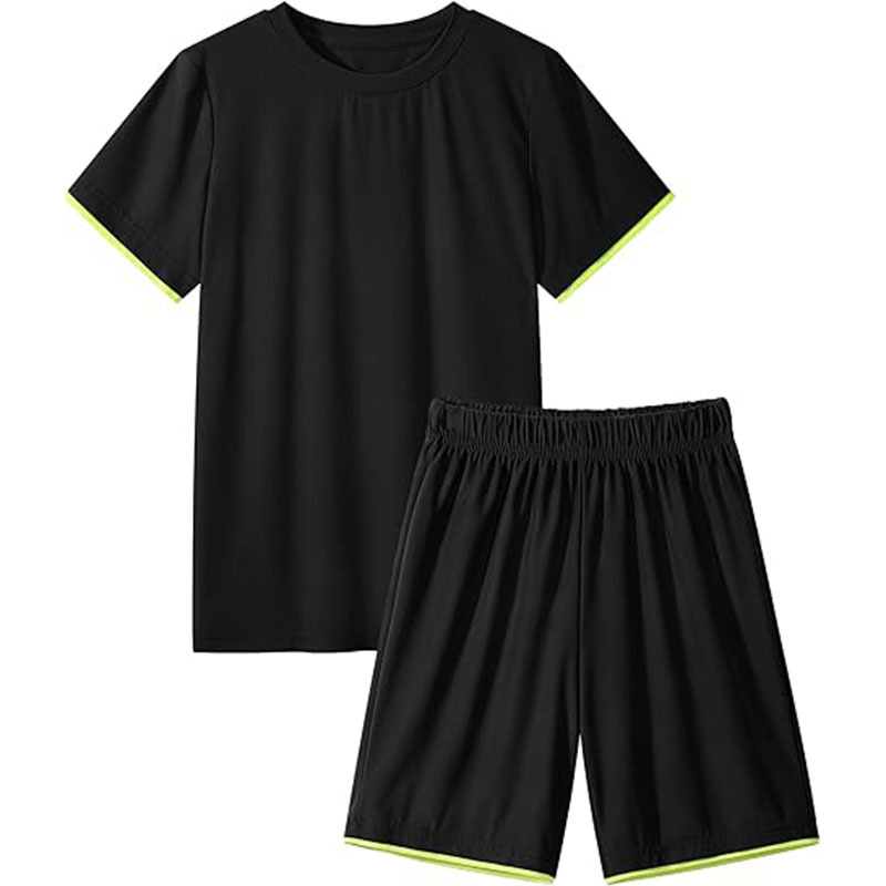 Children Short Sleeve and High Waist Shorts Lounge Sets