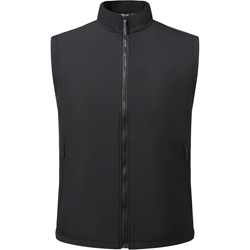 Men Lightweight Softshell Vest Windproof Sleeveless Jacket