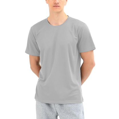 Short Sleeve Crew Neck Plain Novelty T Shirt for Men