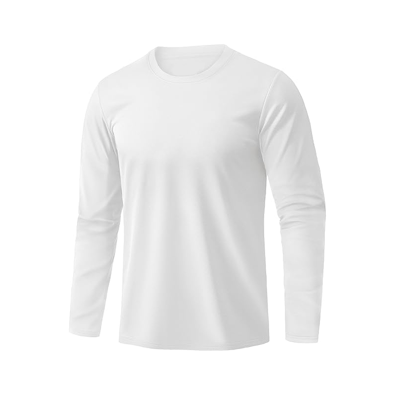  Men's Cotton Crewneck T-Shirts Long Sleeve