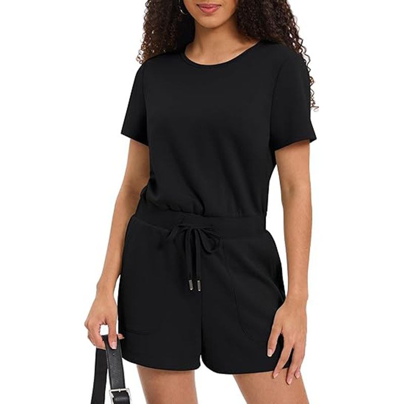 Womens Summer Sleeveless Workout Rompers Athletic Jumpsuit