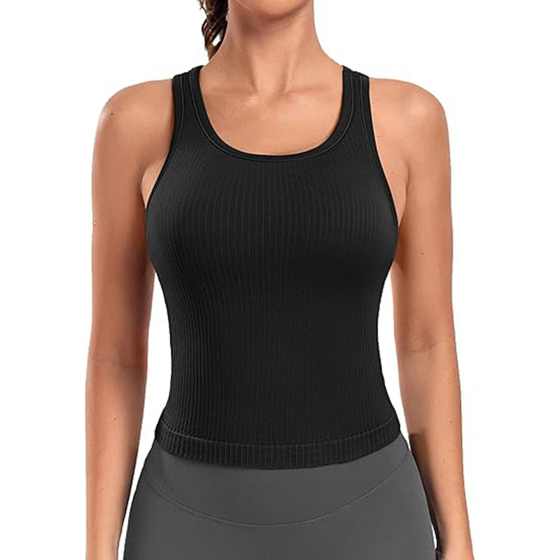 Women Sleeveless Full Length Ribbed Fitted 