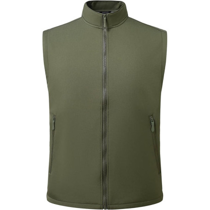 Men Lightweight Softshell Vest Windproof Sleeveless Jacket