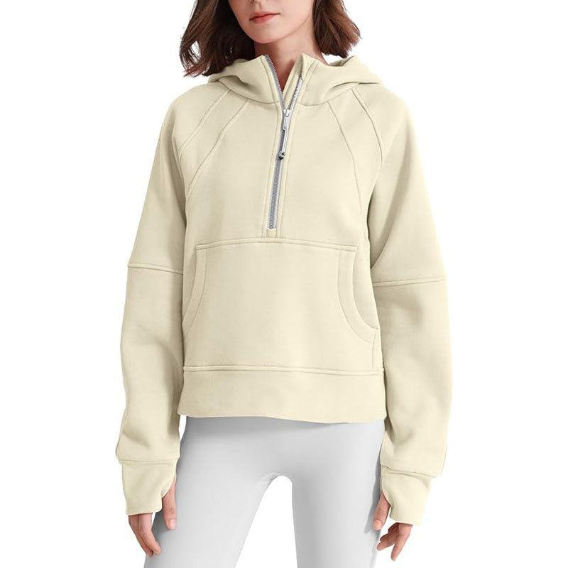 Women Up Cropped Sweatshirts Jackets Casual Comfy Gym Tops