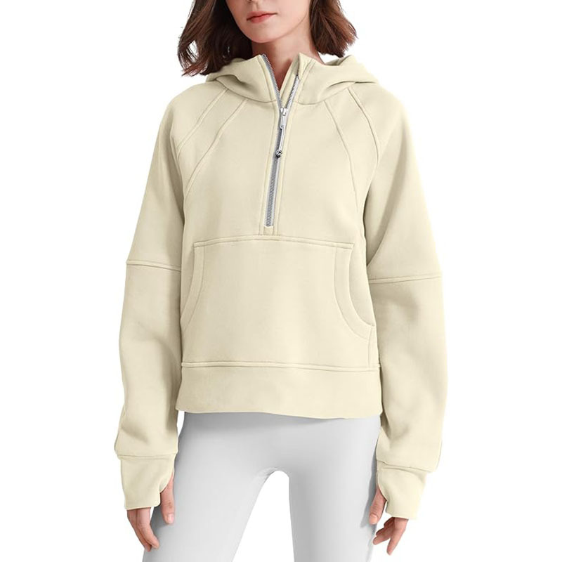 Women Up Cropped Sweatshirts Jackets Casual Comfy Gym Tops