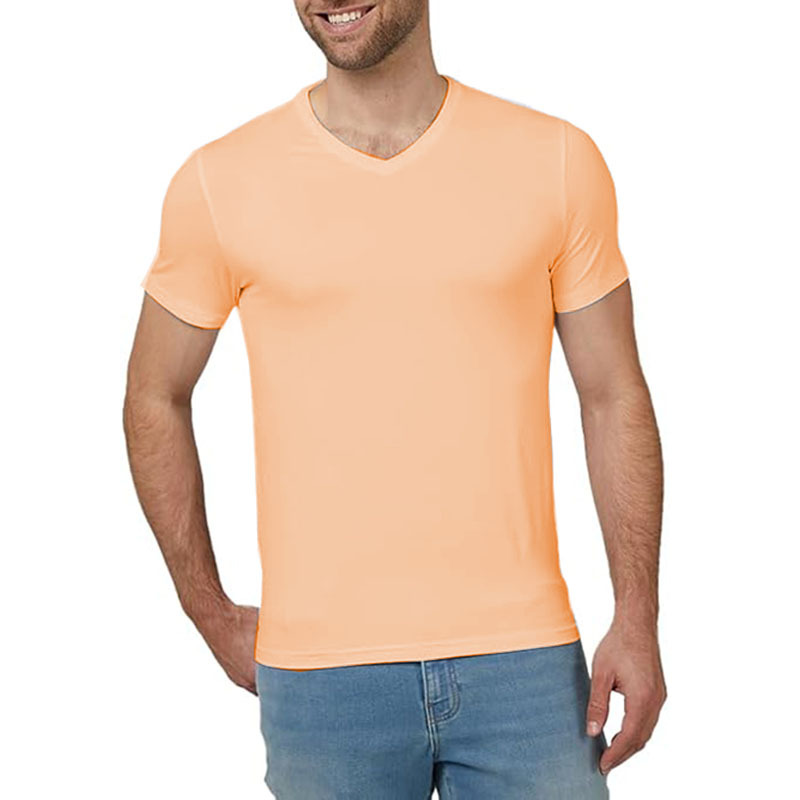 Short Sleeve Crew Neck Plain Novelty T Shirt for Men